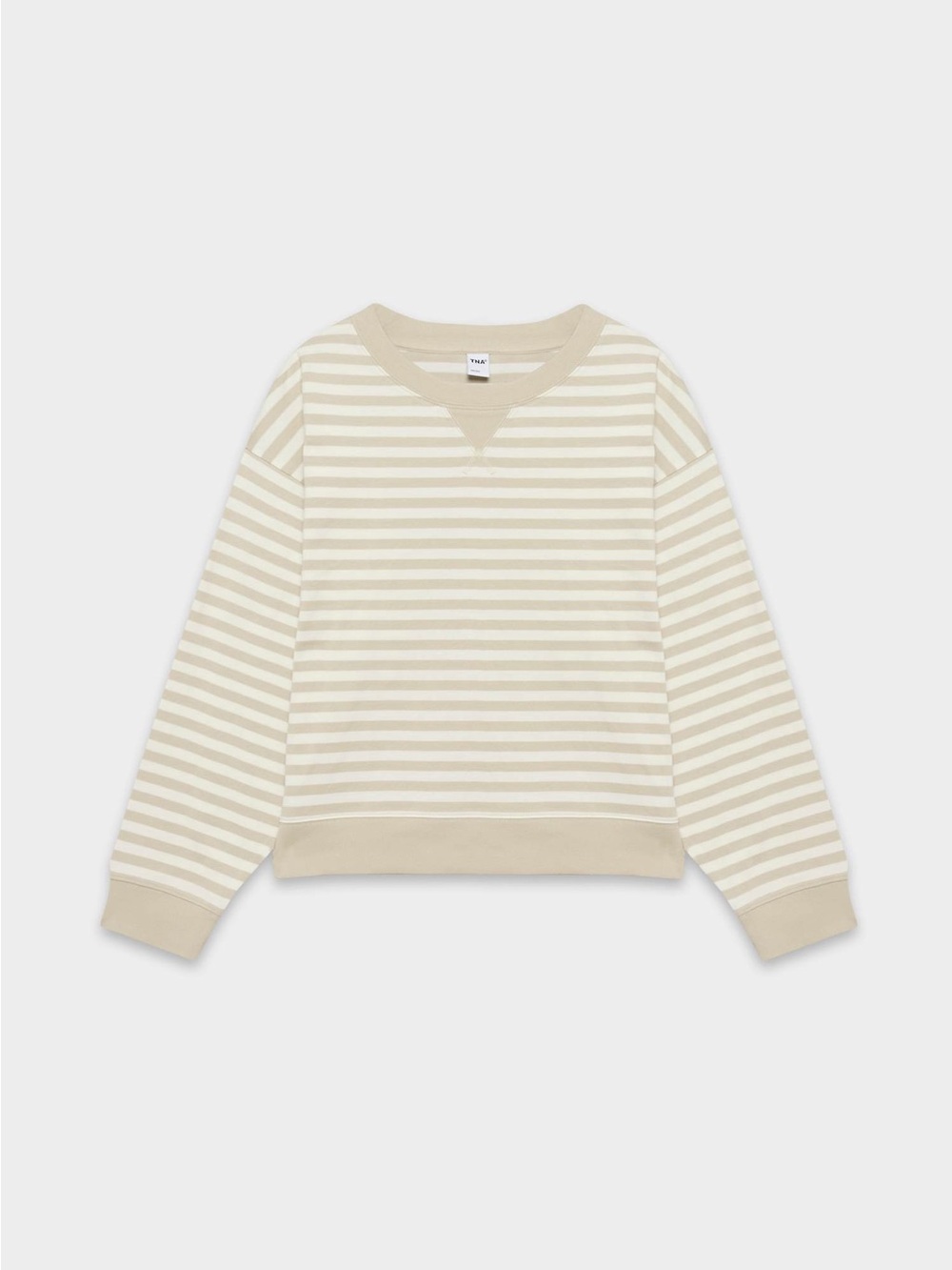 Aritzia Tna Mighty Cotton Wicket Longsleeve Light Birch Stripes - Picture 2 of 4